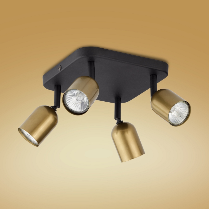 Faretto LED RGBW dimmerabile TOP 4xGU10/6,5W/230V 2700-6500K oro/nero