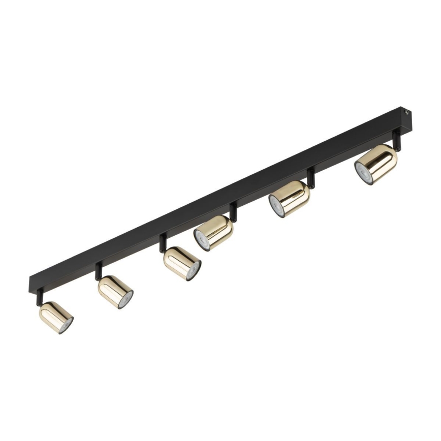 Faretto LED RGBW dimmerabile TOP 6xGU10/6,5W/230V 2700-6500K nero/oro