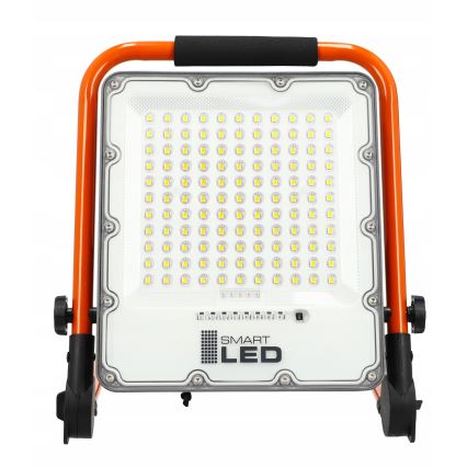 Faretto LED ricaricabile con treppiede LED/100W/3,2V 5000K 5000 mAh IP65 arancione