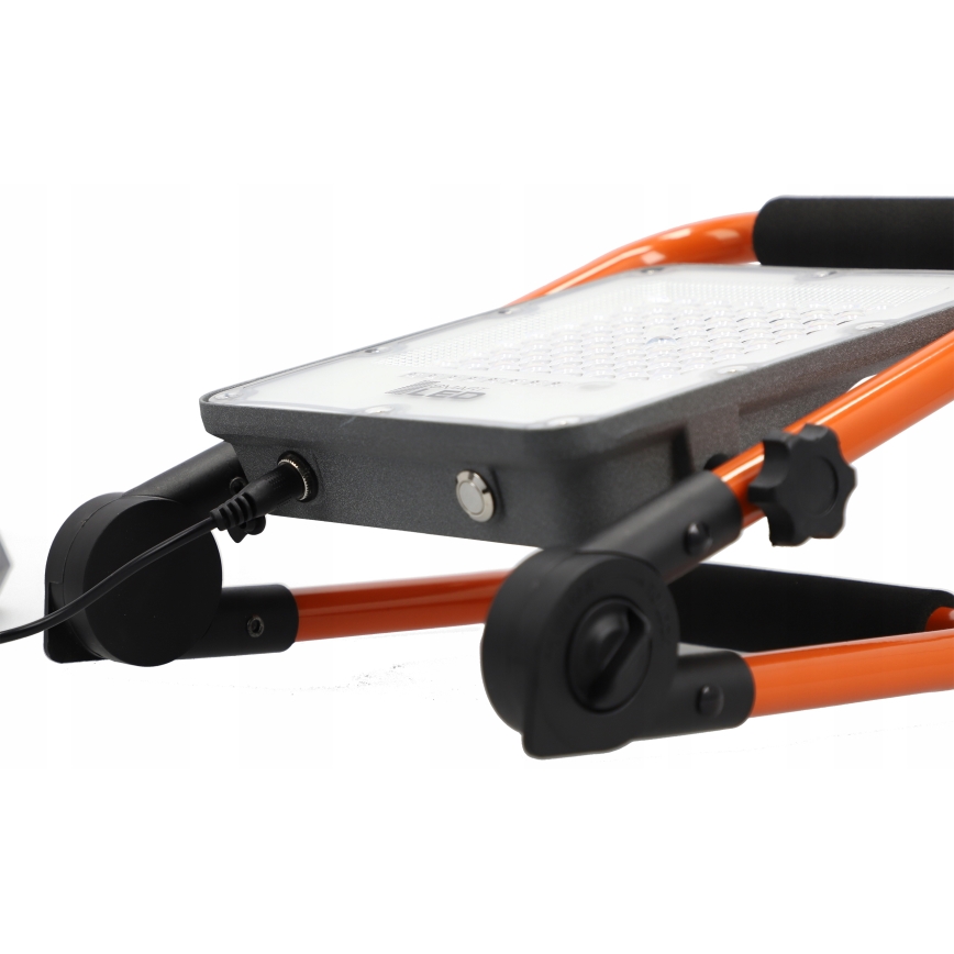 Faretto LED ricaricabile con treppiede LED/100W/3,2V 5000K 5000 mAh IP65 arancione