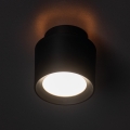Faretto LED SONOR LED/6W/230V 3000/4000/5700K + LED/1,5W 2200K, Ø 9 cm, nero