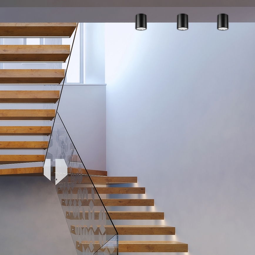Lampada da incasso LED TACO 1xE27/15W/230V nero
