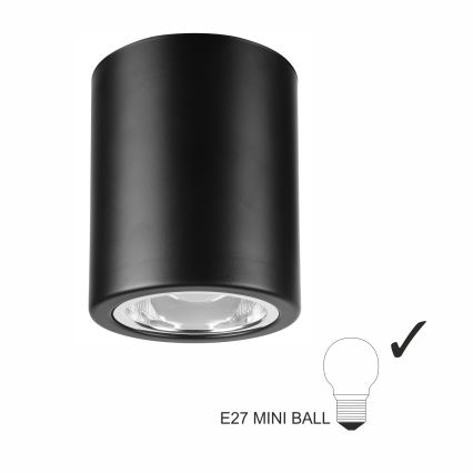 Lampada da incasso LED TACO 1xE27/15W/230V nero