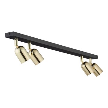 Faretto LED TOP 4xGU10/10W/230V nero/oro