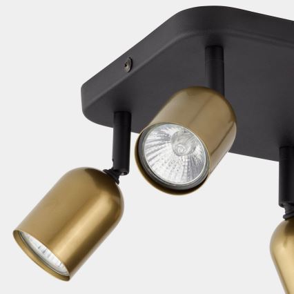 Faretto LED TOP 4xGU10/10W/230V oro/nero