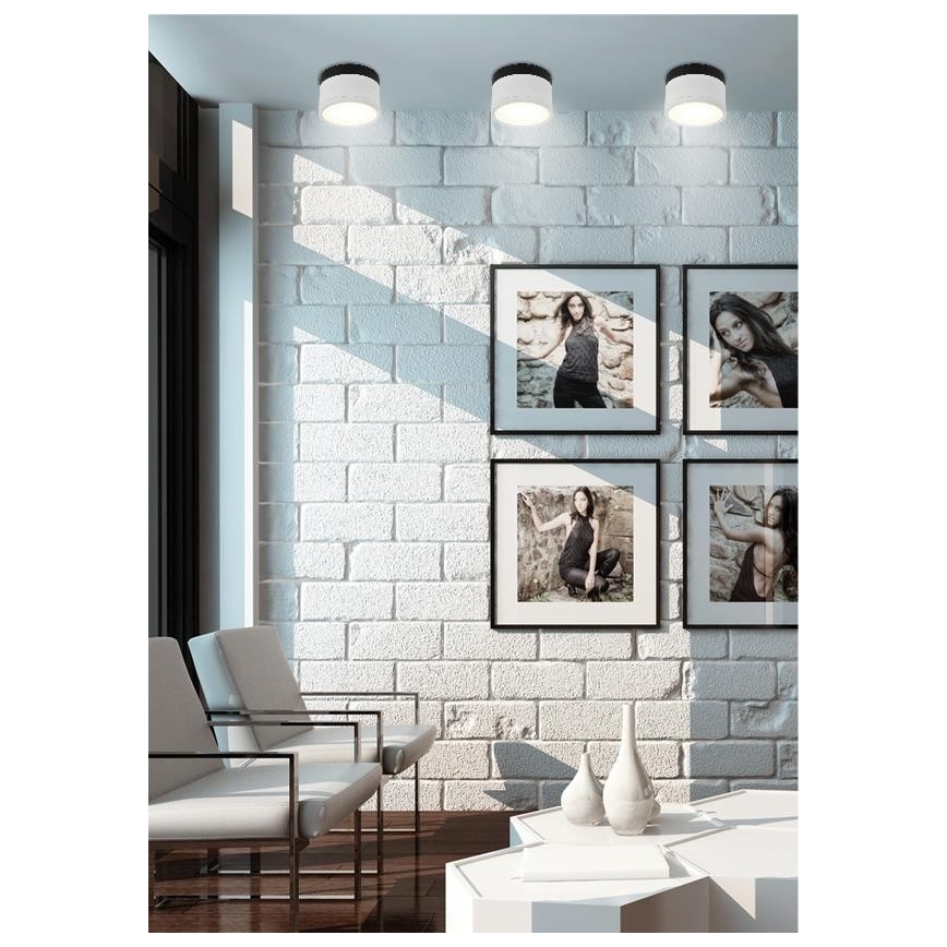 Faretto  LED  TUBA LED/9W/230V bianco/nero