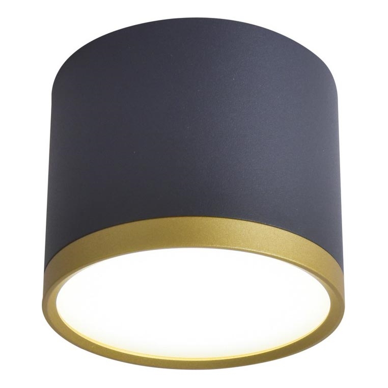 Faretto LED TUBA LED/9W/230V nero/oro