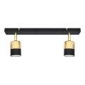 Faretto LED TUBSSON 2xGU10/4,8W/230V nero/oro