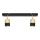 Faretto LED TUBSSON 2xGU10/4,8W/230V nero/oro