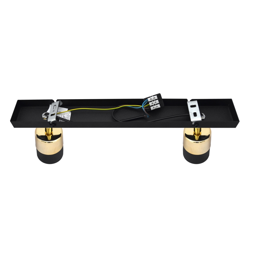 Faretto LED TUBSSON 2xGU10/4,8W/230V nero/oro