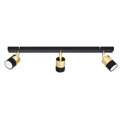 Faretto LED TUBSSON 3xGU10/4,8W/230V nero/oro