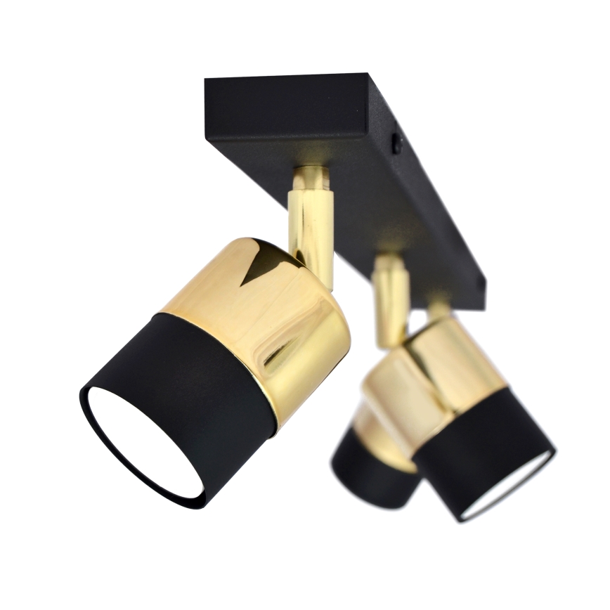 Faretto LED TUBSSON 3xGU10/4,8W/230V nero/oro