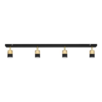 Faretto LED TUBSSON 4xGU10/4,8W/230V nero/oro