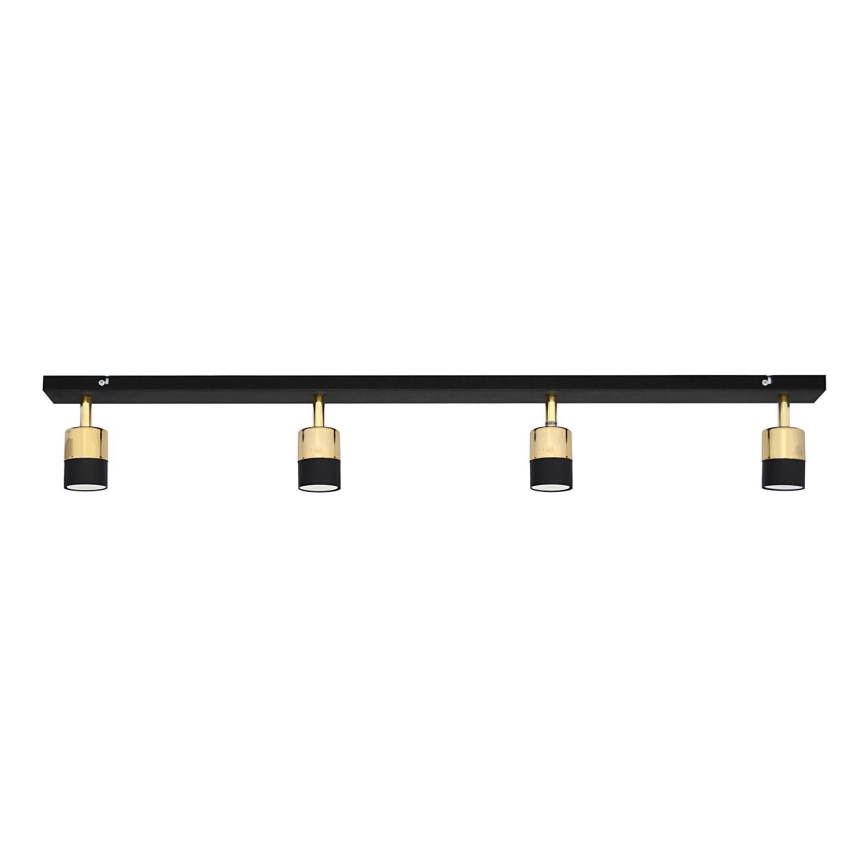 Faretto LED TUBSSON 4xGU10/4,8W/230V nero/oro