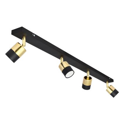 Faretto LED TUBSSON 4xGU10/4,8W/230V nero/oro