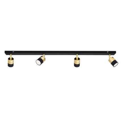 Faretto LED TUBSSON 4xGU10/4,8W/230V nero/oro