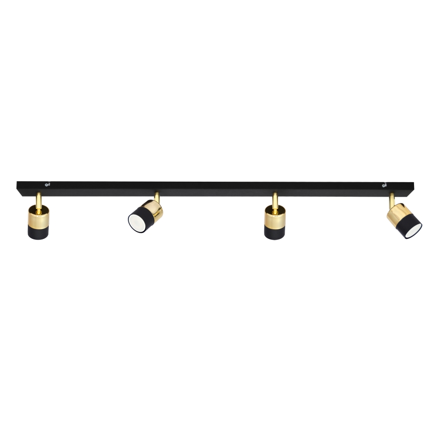 Faretto LED TUBSSON 4xGU10/4,8W/230V nero/oro