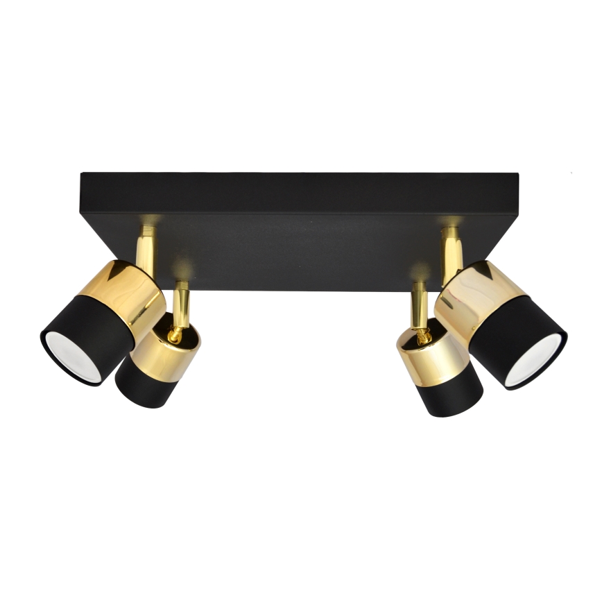 Faretto LED TUBSSON 4xGU10/4,8W/230V nero/oro