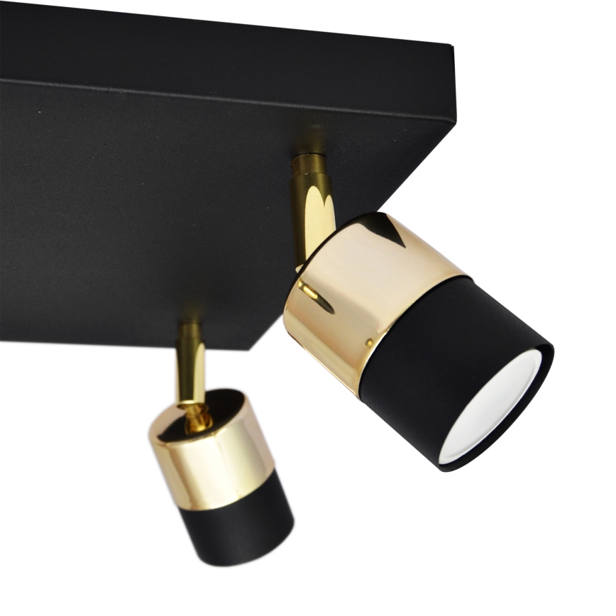 Faretto LED TUBSSON 4xGU10/4,8W/230V nero/oro