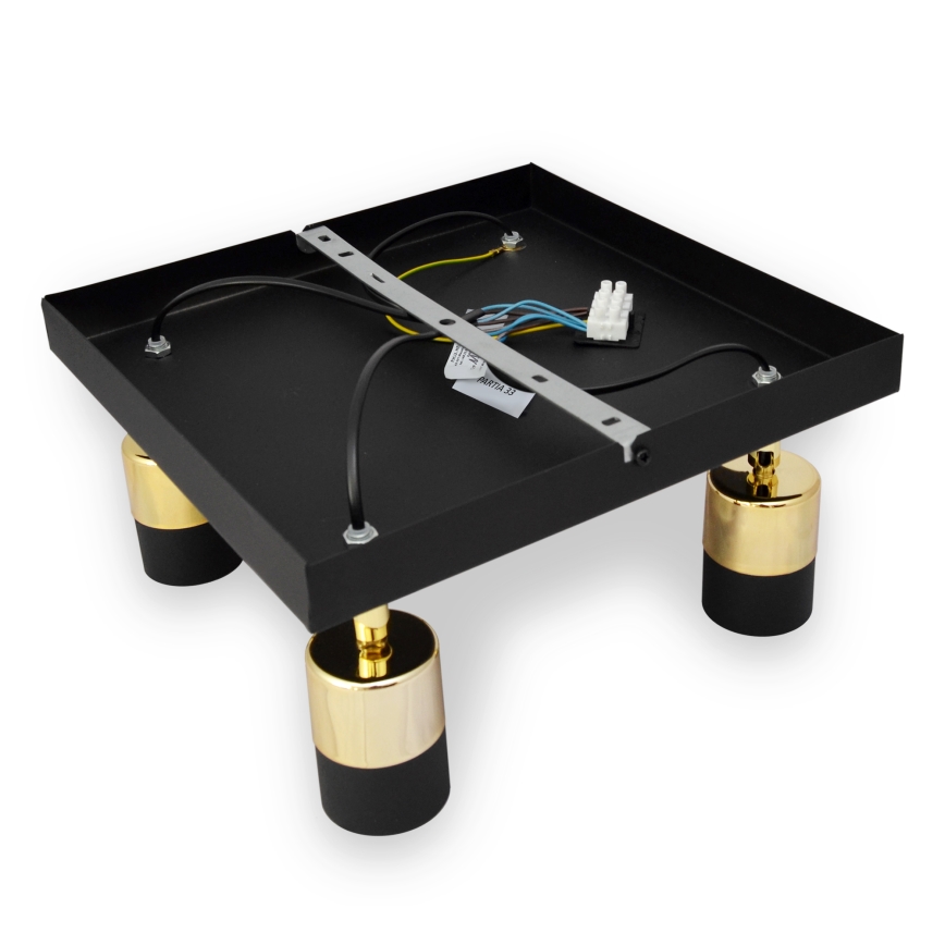 Faretto LED TUBSSON 4xGU10/4,8W/230V nero/oro