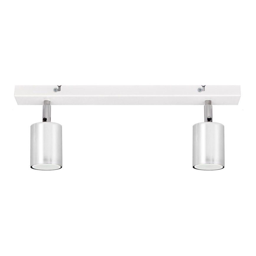 Faretto LED TUNE 2xGU10/4,8W/230V cromo opaco/bianco