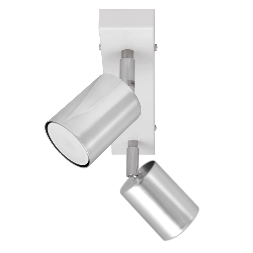 Faretto LED TUNE 2xGU10/4,8W/230V cromo opaco/bianco