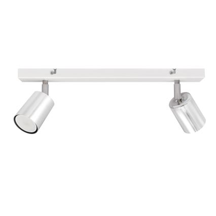 Faretto LED TUNE 2xGU10/4,8W/230V cromo opaco/bianco
