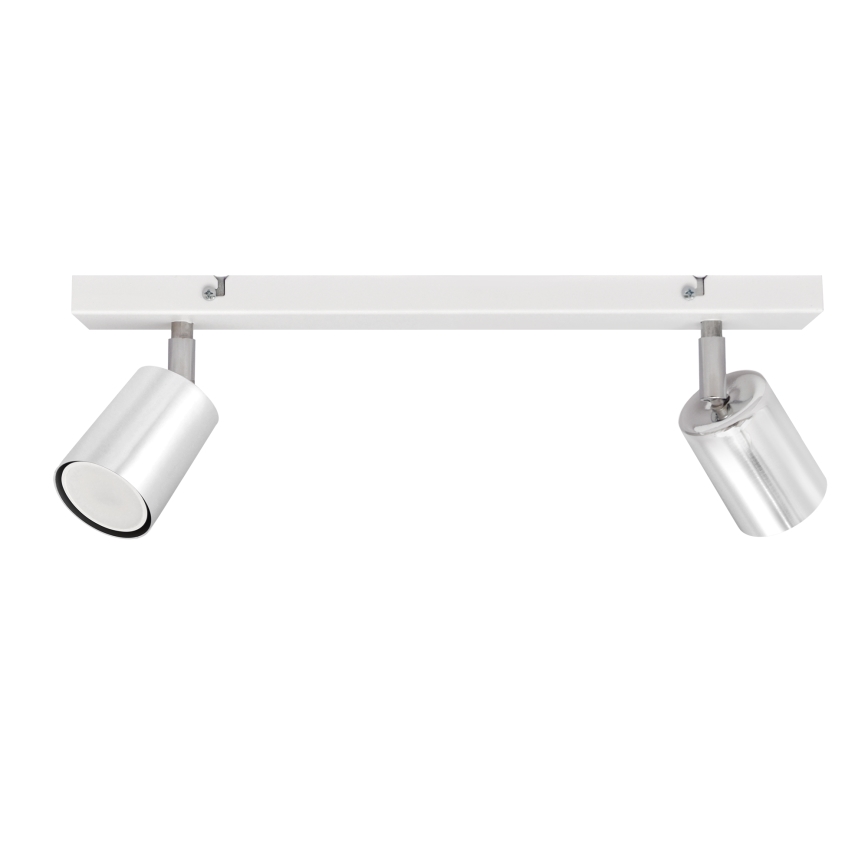 Faretto LED TUNE 2xGU10/4,8W/230V cromo opaco/bianco