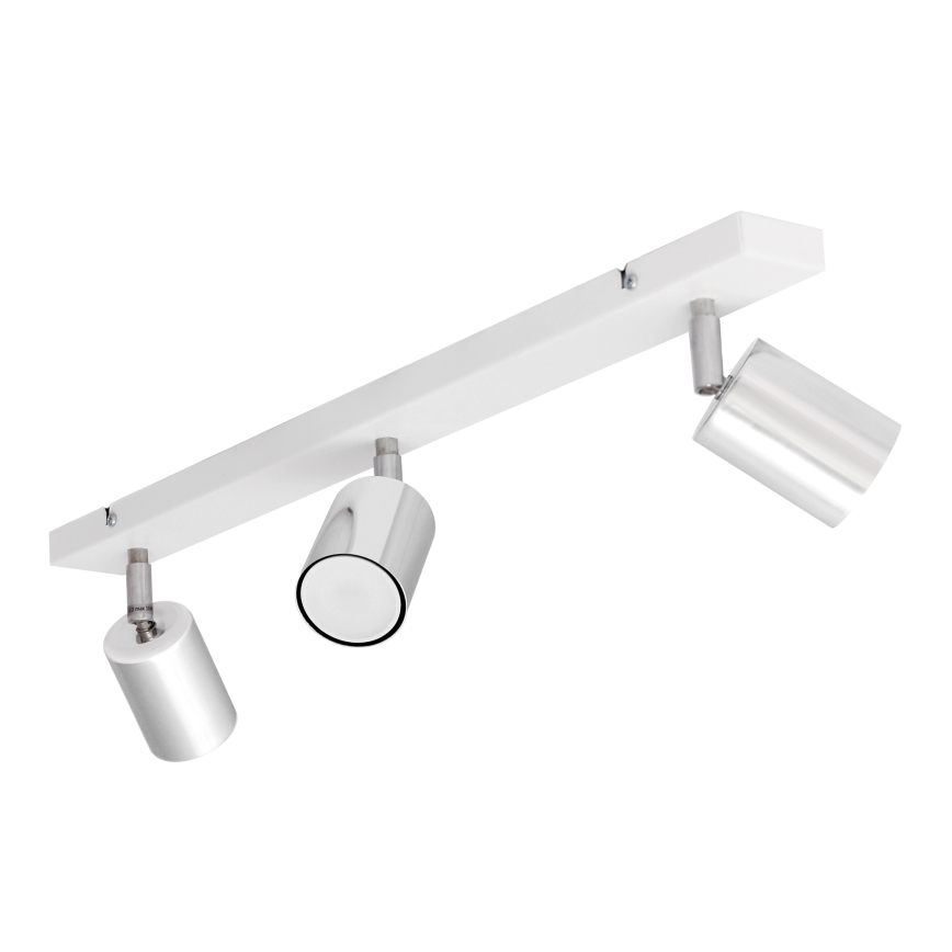 Faretto LED TUNE 3xGU10/4,8W/230V cromo opaco/bianco