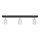 Faretto LED TUNE 3xGU10/4,8W/230V cromo opaco/nero