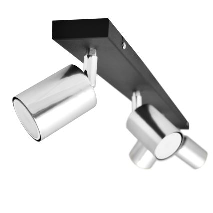 Faretto LED TUNE 4xGU10/4,8W/230V cromo opaco/nero