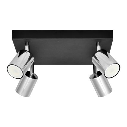 Faretto LED TUNE 4xGU10/4,8W/230V cromo opaco/nero