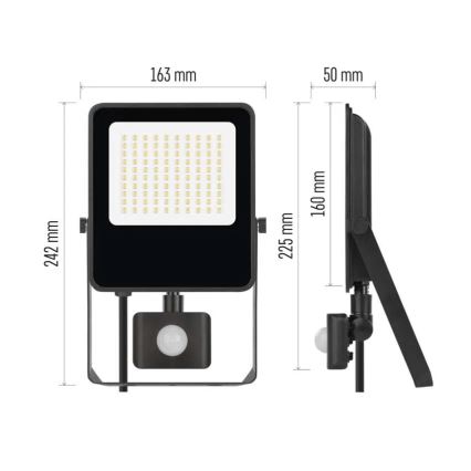 Faro LED con sensore VISIO LED/50W/230V 4000K IP65