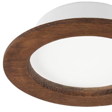 Lampada LED da incasso WOODY SPOT LED/12,5W/230V 4000K ciliegio Ø 16 cm