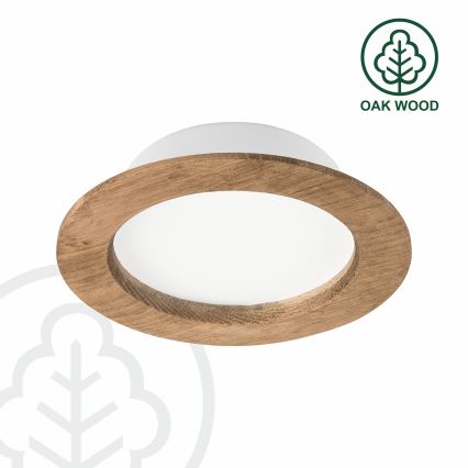 Lampada da incasso LED WOODY SPOT LED/12,5W/230V 4000K noce ? 16 cm