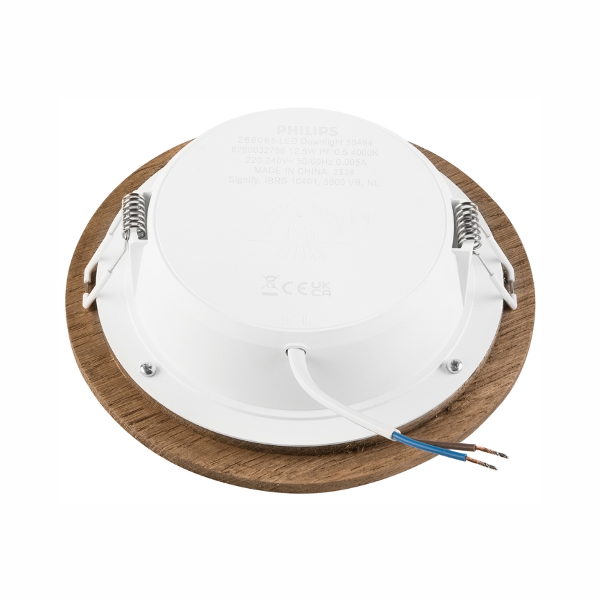 Lampada da incasso LED WOODY SPOT LED/12,5W/230V 4000K noce ? 16 cm