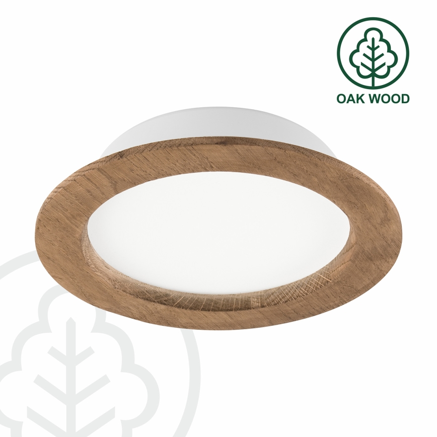 Lampada da incasso LED WOODY SPOT LED/16,5W/230V 4000K noce Ø 18,5 cm