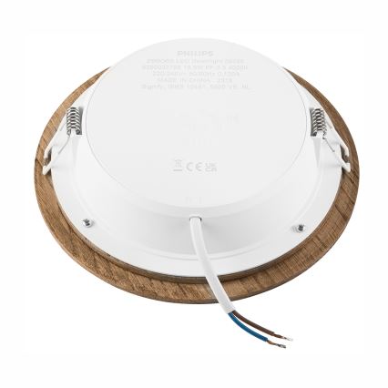 Lampada da incasso LED WOODY SPOT LED/16,5W/230V 4000K noce Ø 18,5 cm