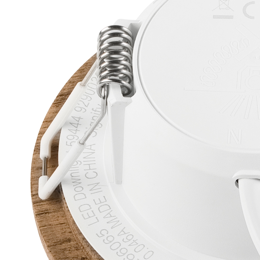 Lampada LED da incasso WOODY SPOT LED/5,5W/230V 4000K noce Ø 10 cm