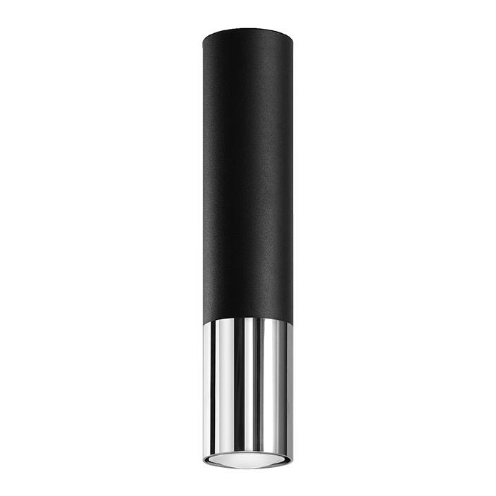 Faretto LOOPEZ 1xGU10/10W/230V nero/cromo lucido