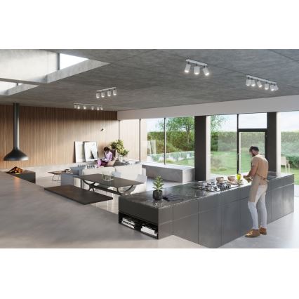 Sollux SL.0097 - Plafoniera MERIDA 3 3xGU10/40W/230V bianco