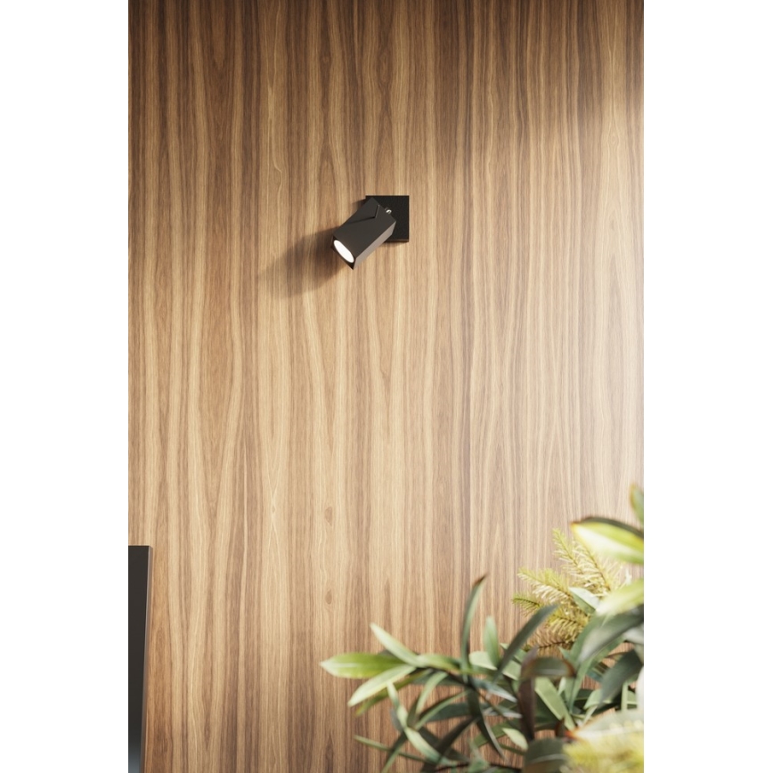 Sollux SL.0101 - Plafoniera MERIDA 3 3xGU10/40W/230V nero