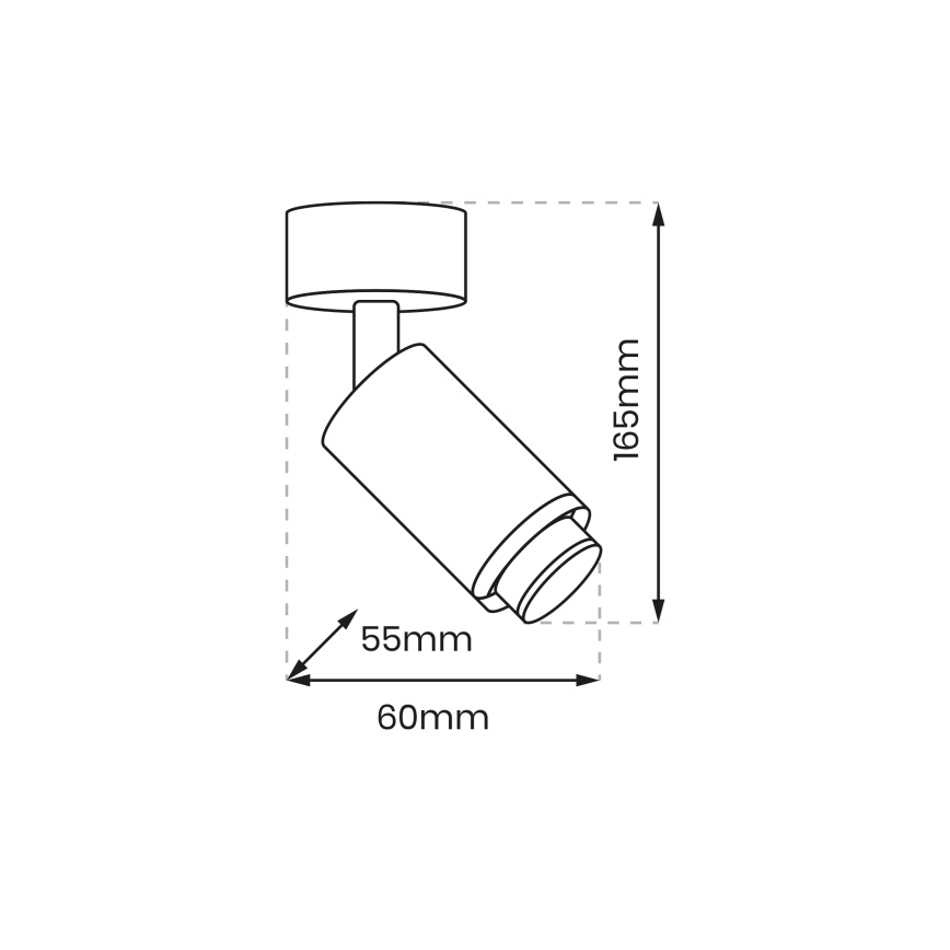Faretto MICA 1xGU10/25W/230V bianco