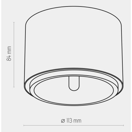 Faretto MORIS 1xAR111 GU10/50W/230V bianco