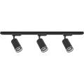 Faretto nel sistema a binario PIPE 3xGU10/10W/230V nero