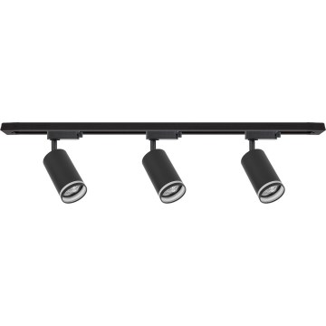 Faretto nel sistema a binario PIPE 3xGU10/10W/230V nero