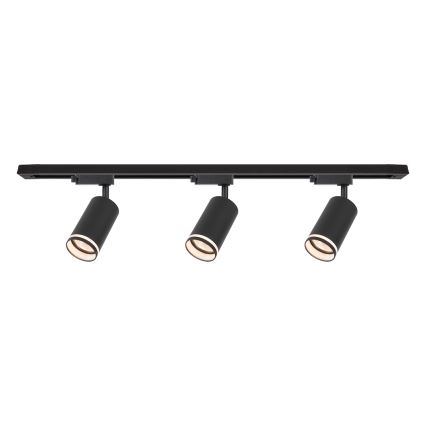 Faretto nel sistema a binario PIPE 3xGU10/10W/230V nero