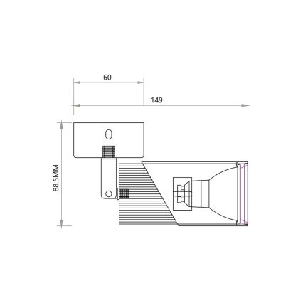 Faretto NEO 1xGU10/8W/230V bianco