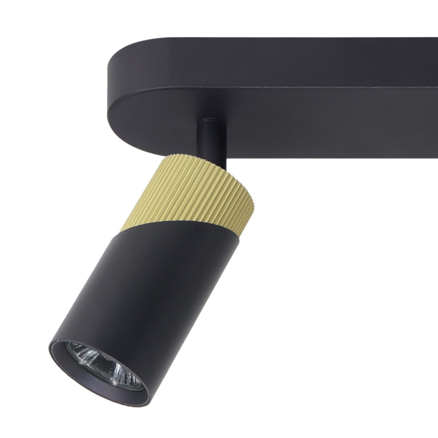 Faretto NEO 2xGU10/8W/230V nero/oro