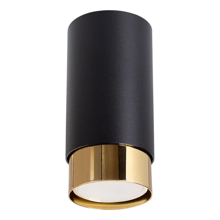 Faretto NERO 1xGU10/10W/230V 12,5 cm nero/oro